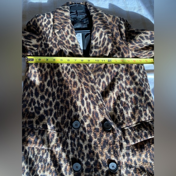 Zara leopard animal print coat xs - Picture 8 of 11